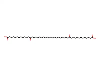 13,34-Dioxohexatetracontanedioic acid structure