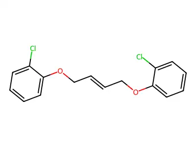 1-Chloro-2-[4-(2-chlorophenoxy)but-2-enoxy]benzene structure