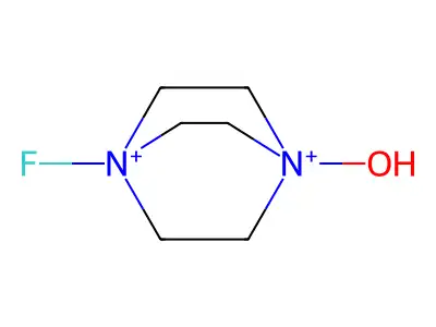 1,4-Diazoniabicyclo[2.2.2]octane, 1-fluoro-4-hydroxy- structure