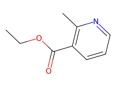 Ethyl 2-methylnicotinate structure