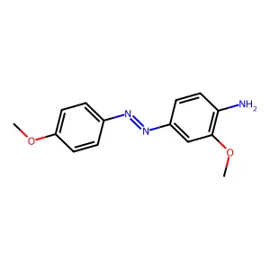 3,4'-Dimethoxy-4-aminoazobenzene structure
