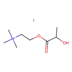 Choline, iodide, lactate, DL- structure