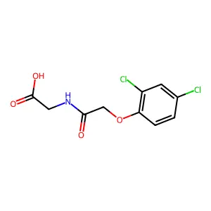 N-((2,4-二氯苯氧基)乙酰基)甘氨酸 structure