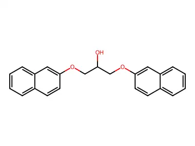1,3-Bis(2-naphthalenyloxy)-2-propanol structure