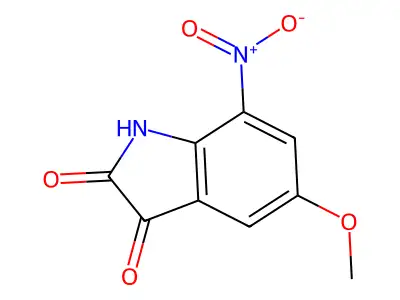 5-methoxy-7-nitro-1H-indole-2,3-dione structure