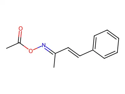 (4-Phenylbut-3-en-2-ylideneamino) acetate structure