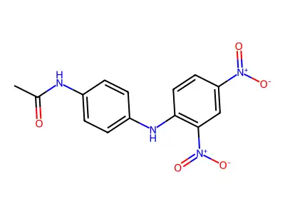 4-Acetamido-2',4'-dinitrodiphenylamine structure