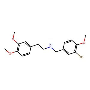 N-[(3-bromo-4-methoxyphenyl)methyl]-2-(3,4-dimethoxyphenyl)ethanamine structure