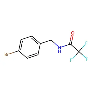 N-[(4-bromophenyl)methyl]-2,2,2-trifluoroacetamide structure