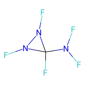 Diaziridine, 3-(difluoroamino)trifluoro- structure