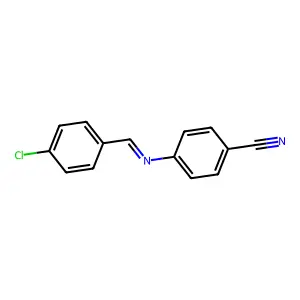 4-[(4-Chlorobenzylidene)amino]benzonitrile structure