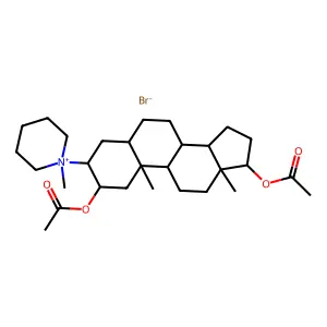 2,17-Bis(acetyloxy)-3-(1-methylpiperidin-1-ium-1-yl)androstane bromide structure