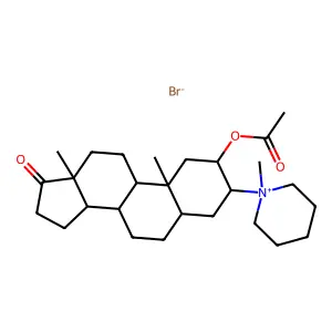 1-(2-beta-Hydroxy-17-oxo-5-alpha-androstan-3-alpha-yl)-1-methylpiperidinium bromide acetate structure