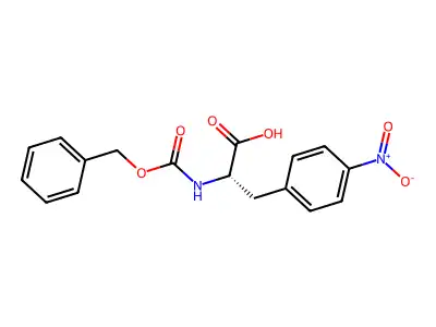 2-{[(Benzyloxy)carbonyl]amino}-3-(4-nitrophenyl)propanoic acid structure