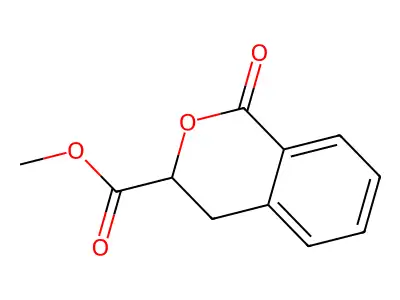 Methyl 3,4-dihydro-1-oxo-1H-2-benzopyran-3-carboxylate structure