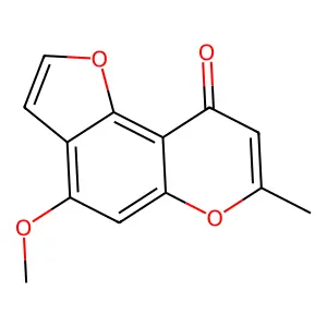 4-Methoxy-7-methylfuro[2,3-f]chromen-9-one structure