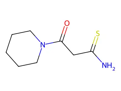 3-Oxo-3-piperidin-1-ylpropanethioamide structure