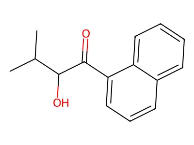 2-Hydroxy-3-methyl-1-naphthalen-1-yl-butan-1-one structure
