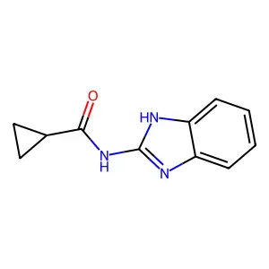 N-(1H-benzimidazol-2-yl)cyclopropanecarboxamide structure