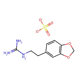 Guanidine, 1-(3,4-(methylenedioxy)phenethyl)-, sulfate (2:1) structure
