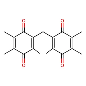 2,2'-Methylenebis(3,5,6-trimethylbenzo-1,4-quinone) structure