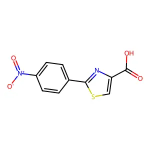2-(4-nitrophenyl)-1,3-thiazole-4-carboxylic Acid structure