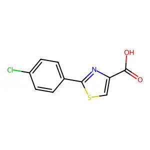 2-(4-Chloro-phenyl)-thiazole-4-carboxylic acid structure