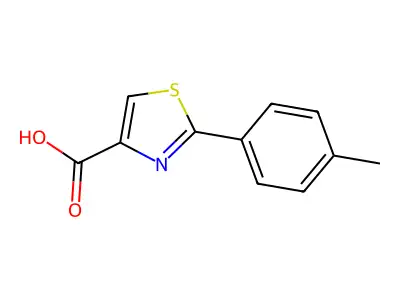2-(4-Methylphenyl)-1,3-thiazole-4-carboxylic acid structure
