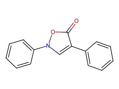 5(2H)-Isoxazolone, 2,4-diphenyl- structure