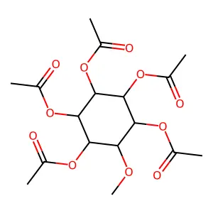 (2,3,4,5-Tetraacetyloxy-6-methoxycyclohexyl) acetate structure