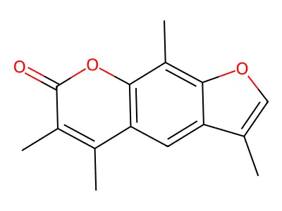 3,5,6,9-Tetramethyl-7H-furo[3,2-G]chromen-7-one structure