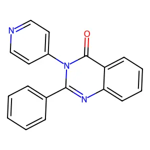 2-Phenyl-3-pyridin-4-ylquinazolin-4-one structure