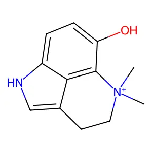 Pyrrolo(4,3,2-de)quinolinium, 1,3,4,5-tetrahydro-6-hydroxy-5,5-dimethyl- structure