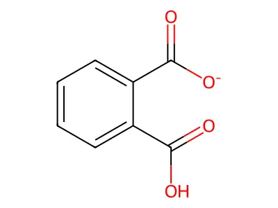 Phthalate(1-) structure