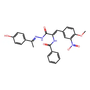 N-[(Z)-1-(4-methoxy-3-nitrophenyl)-3-oxo-3-[2-[1-(4-oxocyclo structure