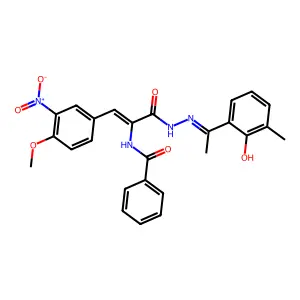 N-[(Z)-1-(4-methoxy-3-nitrophenyl)-3-[2-[(1Z)-1-(5-methyl-6- structure