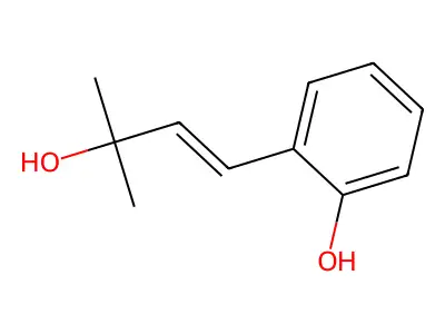 2-(3-Hydroxy-3-methylbut-1-EN-1-YL)phenol structure