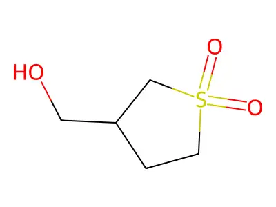 3-(Hydroxymethyl)-1lambda6-thiolane-1,1-dione structure