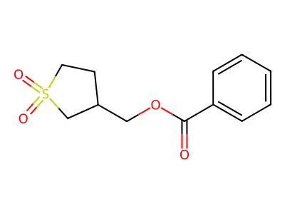 (1,1-Dioxothiolan-3-yl)methyl benzoate structure