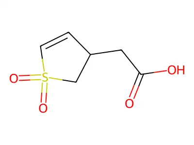 2-(1,1-Dioxo-2,3-dihydro-1lambda6-thiophen-3-yl)acetic acid structure