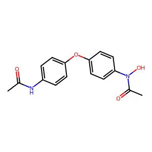 N-(4-(4-(Acetylamino)phenoxy)phenyl)-N-hydroxyacetamide structure