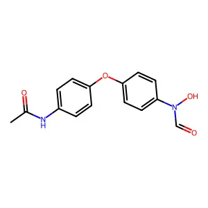 N-(4-(4-(Formylhydroxyamino)phenoxy)phenyl)acetamide structure