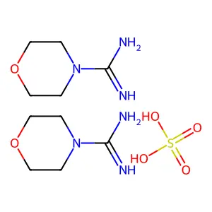 4-Morpholinecarboximidamide, sulfate (2:1) structure