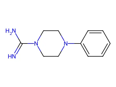 Sulfuric acid--4-phenylpiperazine-1-carboximidamide (1/2) structure
