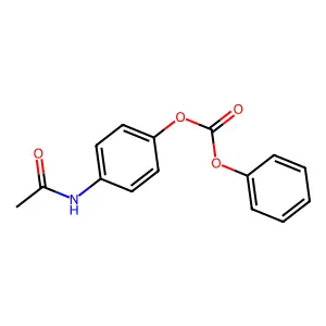 4-乙酰氨基苯基苯基碳酸酯 structure