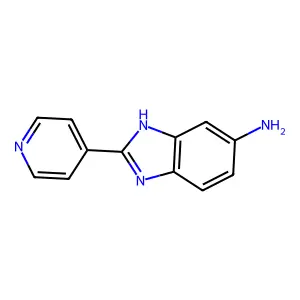 2-(pyridin-4-yl)-1H-1,3-benzodiazol-5-amine structure