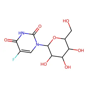 5-Fluoro-1-hexopyranosylpyrimidine-2,4(1H,3H)-dione structure