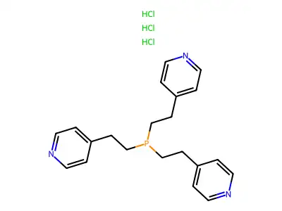 Pyridine, 4,4',4''-(phosphinylidynetri-2,1-ethanediyl)tris-, trihydrochloride structure