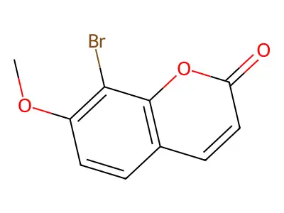8-Bromo-7-methoxycoumarin structure