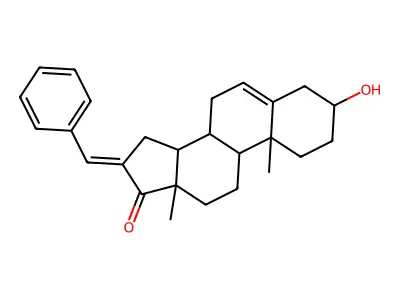 16-Benzylidene-3-hydroxyandrost-5-en-17-one structure